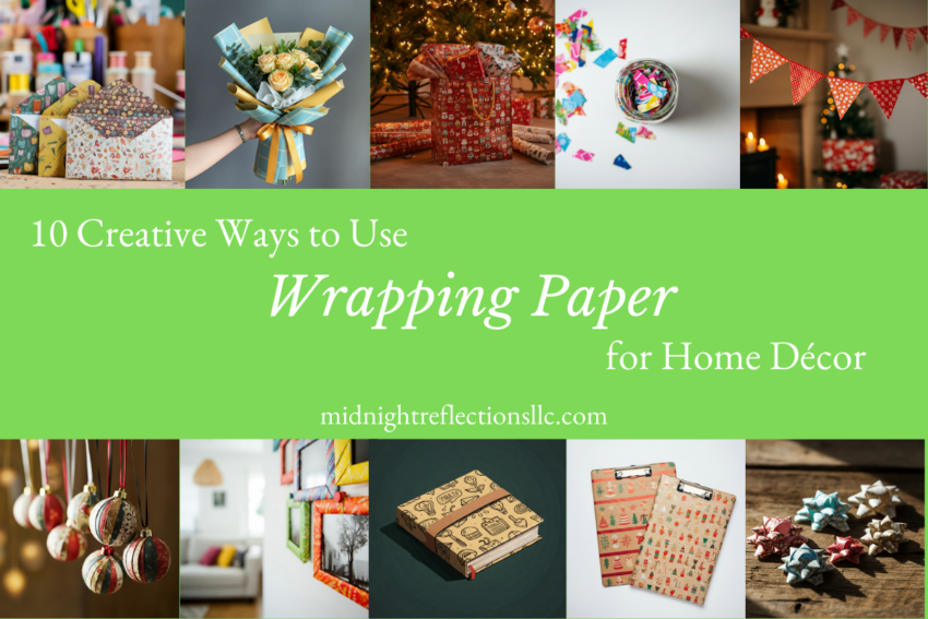 creative uses for wrapping paper